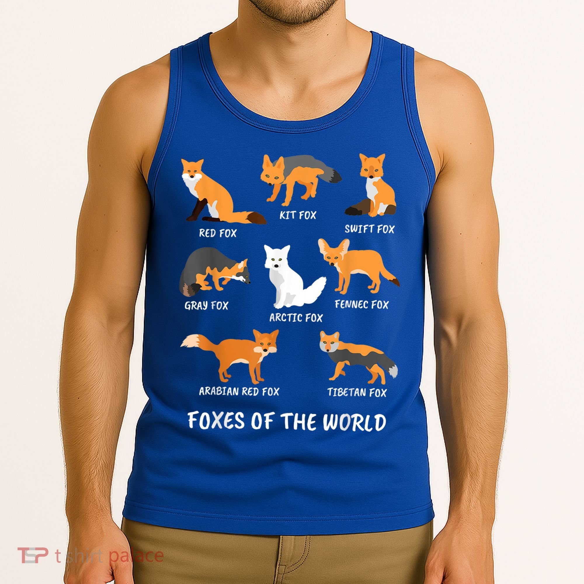 Foxes Of The World Fox Lover Gift Tank Top