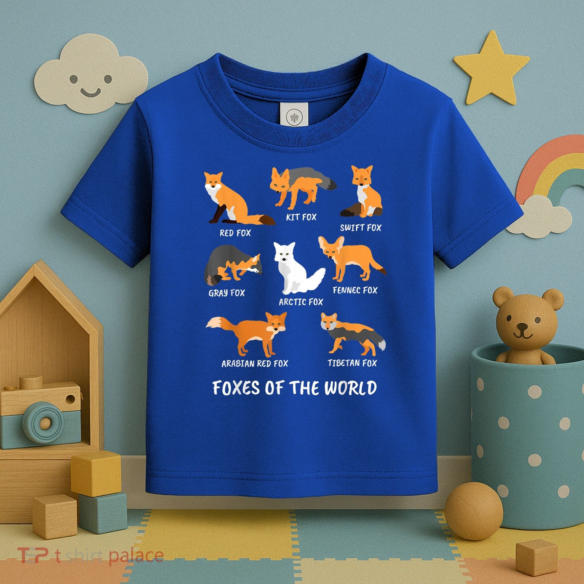 Foxes Of The World Fox Lover Gift Toddler T-Shirt