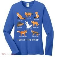 Foxes Of The World Fox Lover Gift Women's Long Sleeve Shirt thumb 0