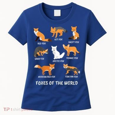 Foxes Of The World Fox Lover Gift Women's T-Shirt