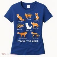 Foxes Of The World Fox Lover Gift Women's T-Shirt thumb 0
