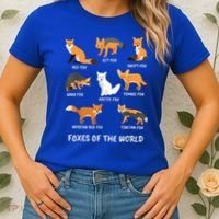 Foxes Of The World Fox Lover Gift Women's T-Shirt thumb 2