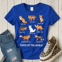 Foxes Of The World Fox Lover Gift Women's T-Shirt thumb 3
