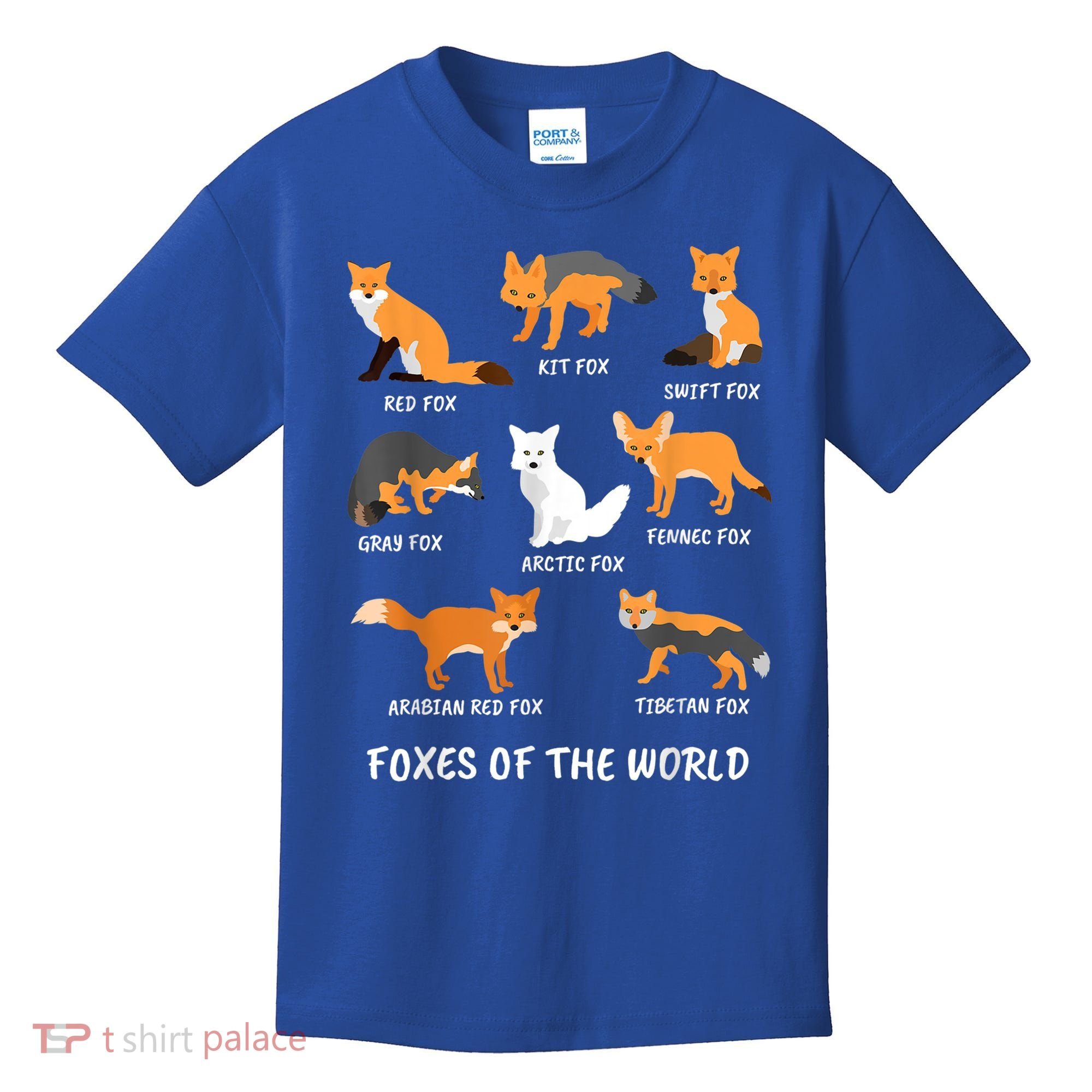 Foxes Of The World Fox Lover Gift Kids T-Shirt