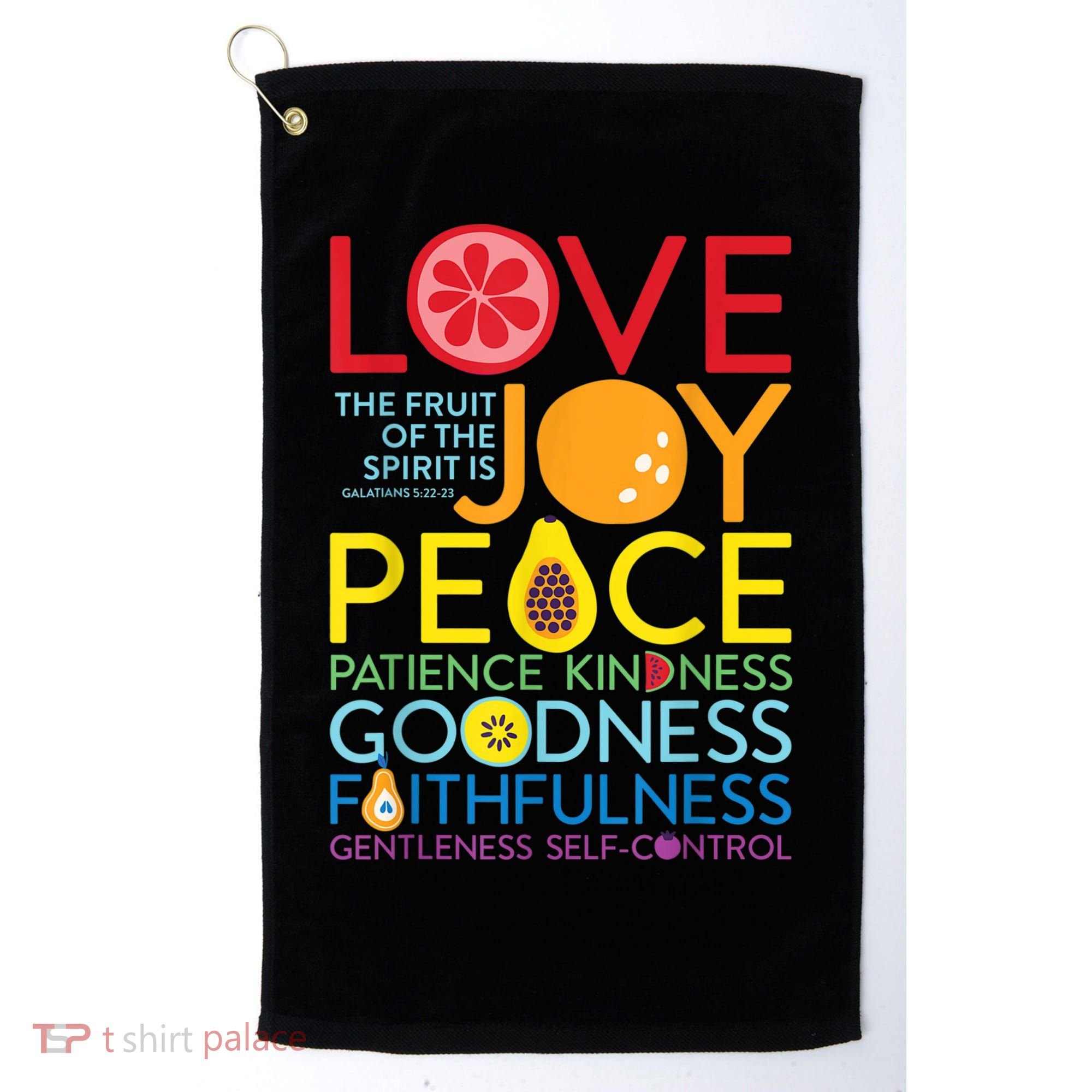 Fruit Of The Spirit Galatians Golf Towel