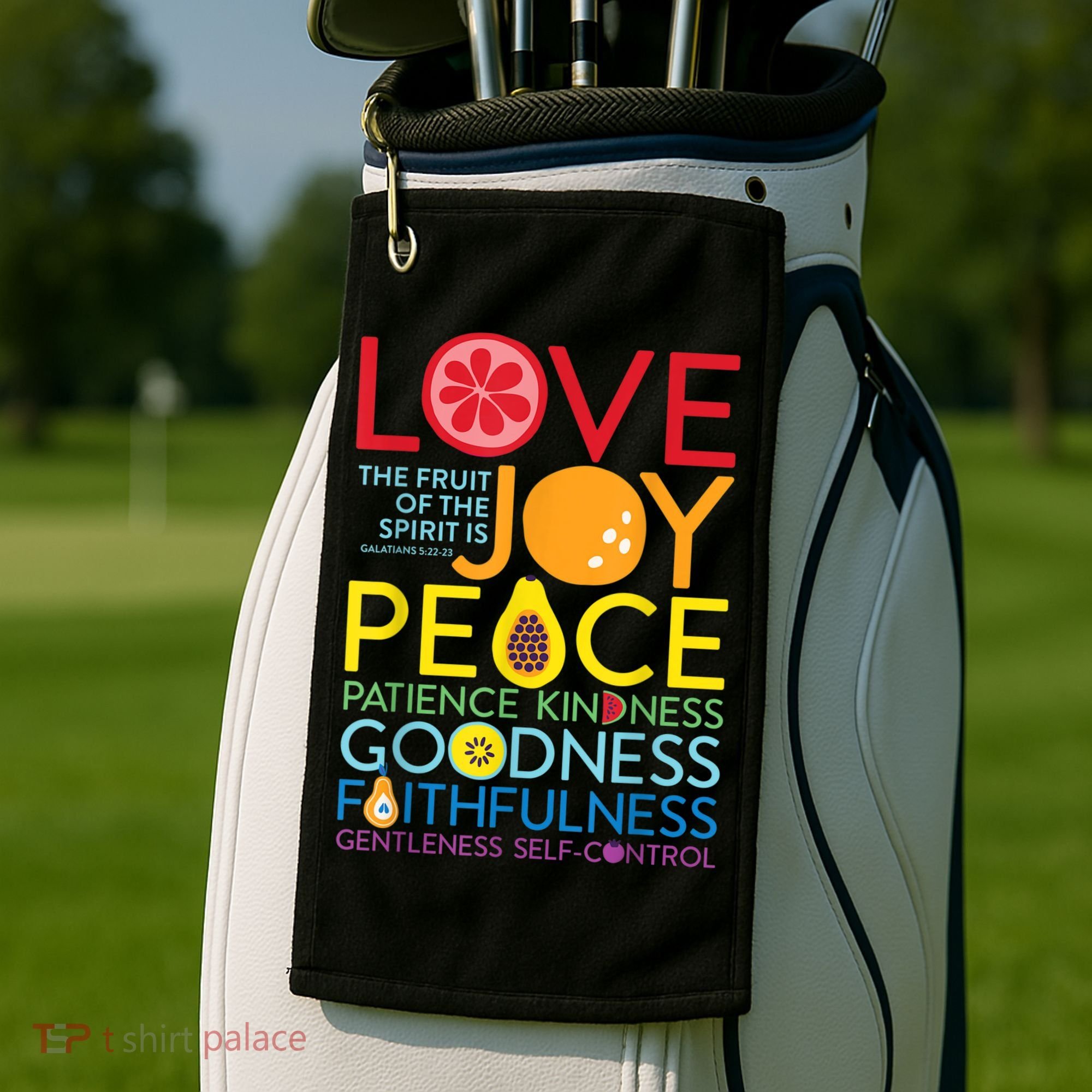 Fruit Of The Spirit Galatians Golf Towel