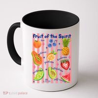 Fruit Of The Spirit Christian Faith Striped Coffee Mug thumb 0
