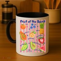 Fruit Of The Spirit Christian Faith Striped Coffee Mug thumb 4