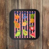 Fruit Of The Spirit Christian Faith Striped Coaster thumb 0