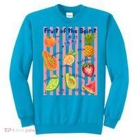 Fruit Of The Spirit Christian Faith Striped Sweatshirt thumb 0