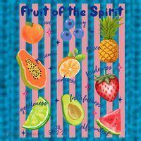 Fruit Of The Spirit Christian Faith Striped Sweatshirt thumb 2