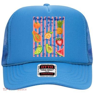 Fruit Of The Spirit Christian Faith Striped Hat