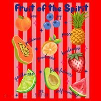Fruit Of The Spirit Christian Faith Striped Santa Hat thumb 1