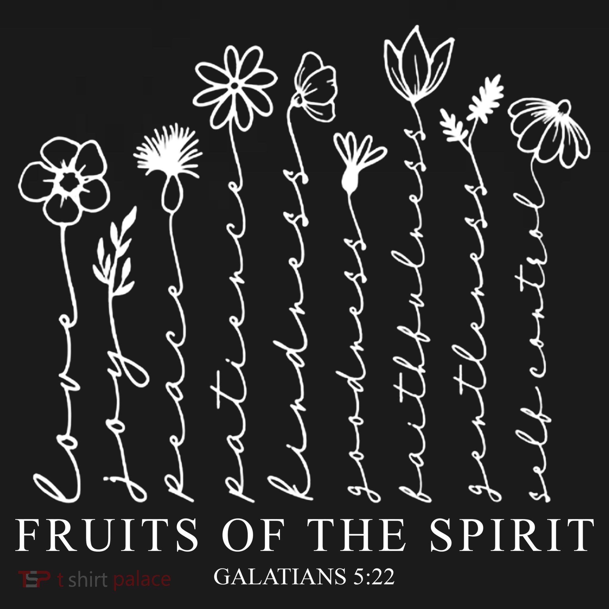 Fruits Of The Spirit Christian Floral Women's Hoodie