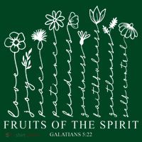 Fruits Of The Spirit Christian Floral Long Sleeve Shirt thumb 2