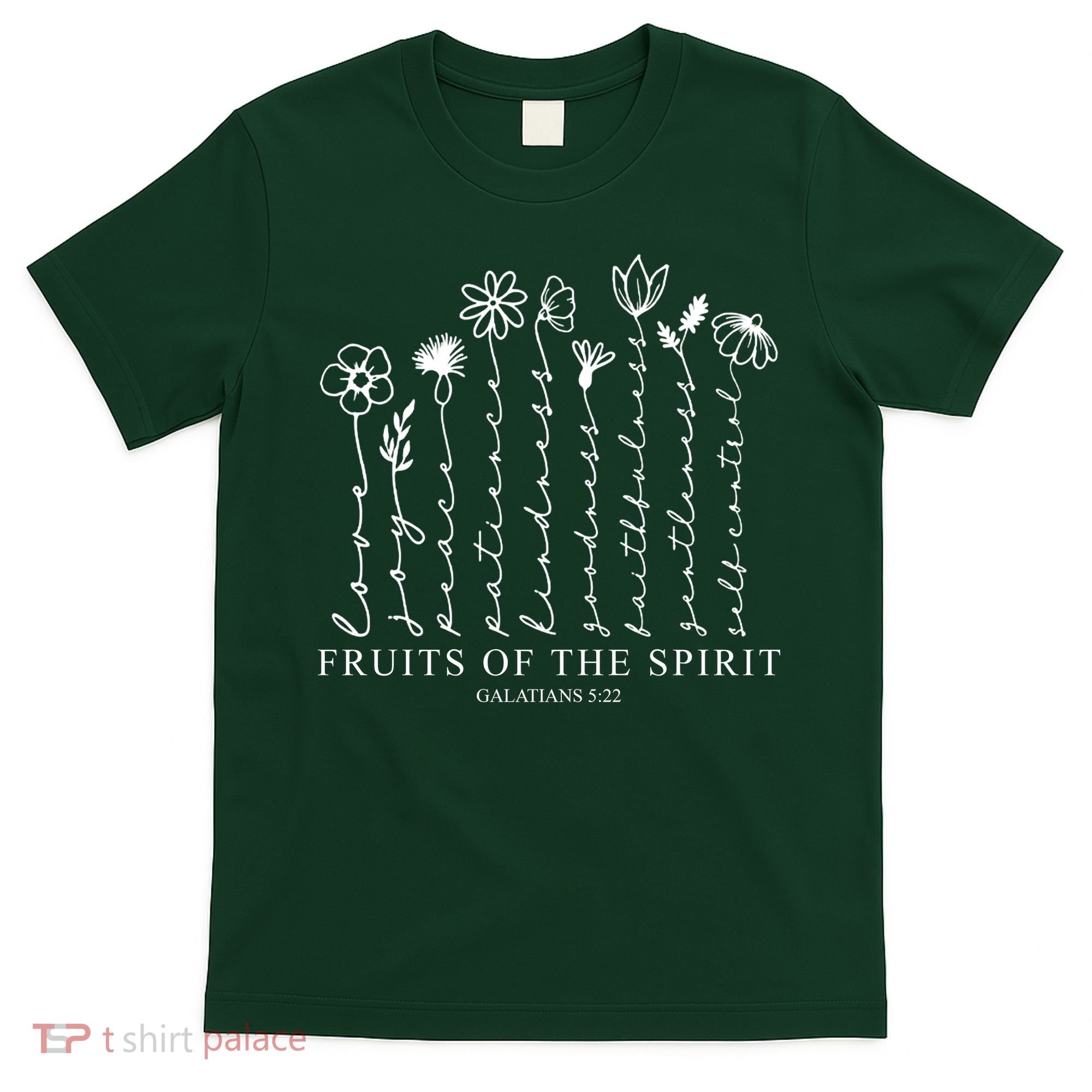 Fruits Of The Spirit Christian Floral T-Shirt