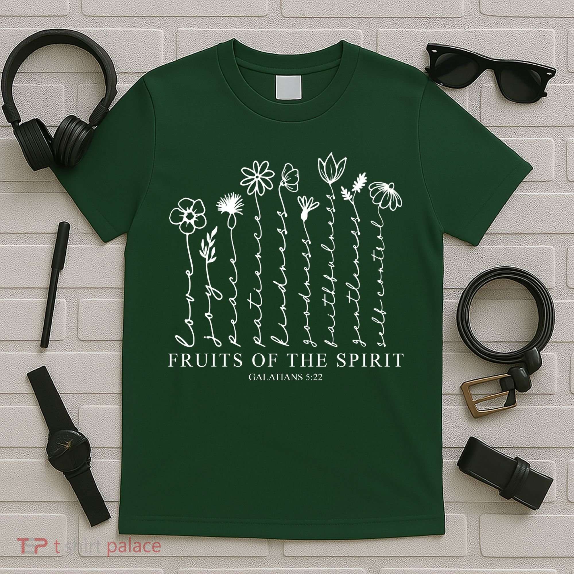 Fruits Of The Spirit Christian Floral T-Shirt