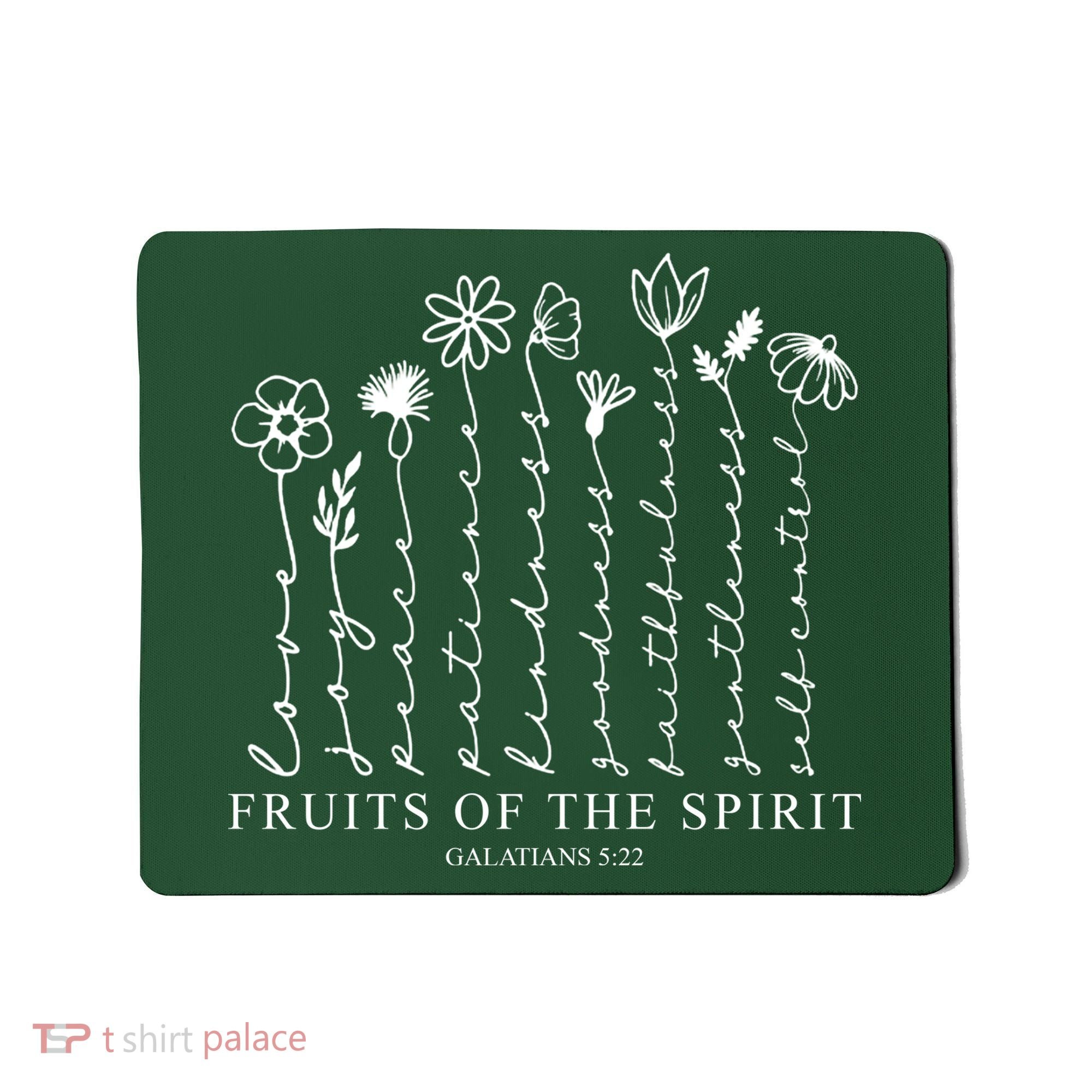 Fruits Of The Spirit Christian Floral Mousepad