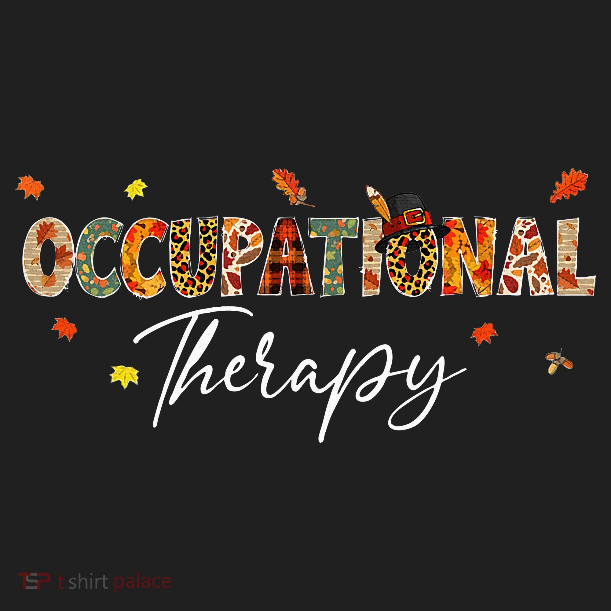 Funny Occupational Therapy Pumpkin Autumn Tree Fall Leaves Women's Sweatshirt
