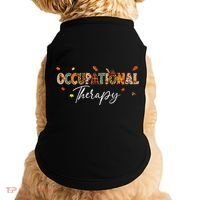 Funny Occupational Therapy Pumpkin Autumn Tree Fall Leaves Doggie Tank thumb 0