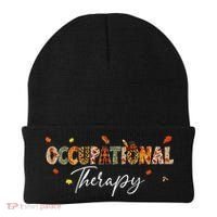 Funny Occupational Therapy Pumpkin Autumn Tree Fall Leaves Beanie thumb 0
