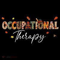 Funny Occupational Therapy Pumpkin Autumn Tree Fall Leaves Ornament thumb 1