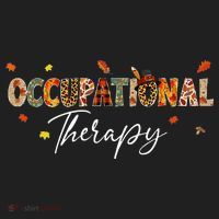 Funny Occupational Therapy Pumpkin Autumn Tree Fall Leaves Hat thumb 2