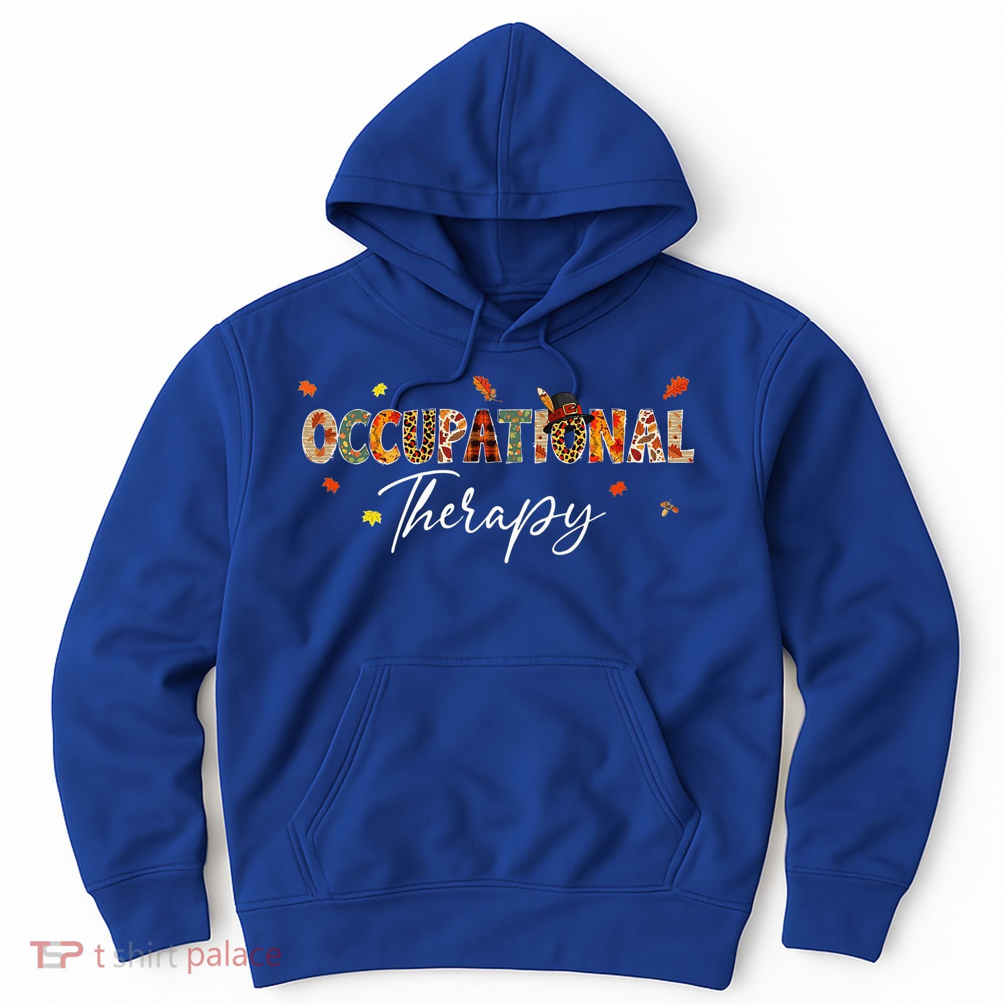 Funny Occupational Therapy Pumpkin Autumn Tree Fall Leaves Hoodie