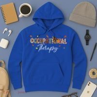 Funny Occupational Therapy Pumpkin Autumn Tree Fall Leaves Hoodie thumb 3