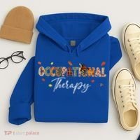 Funny Occupational Therapy Pumpkin Autumn Tree Fall Leaves Hoodie thumb 4