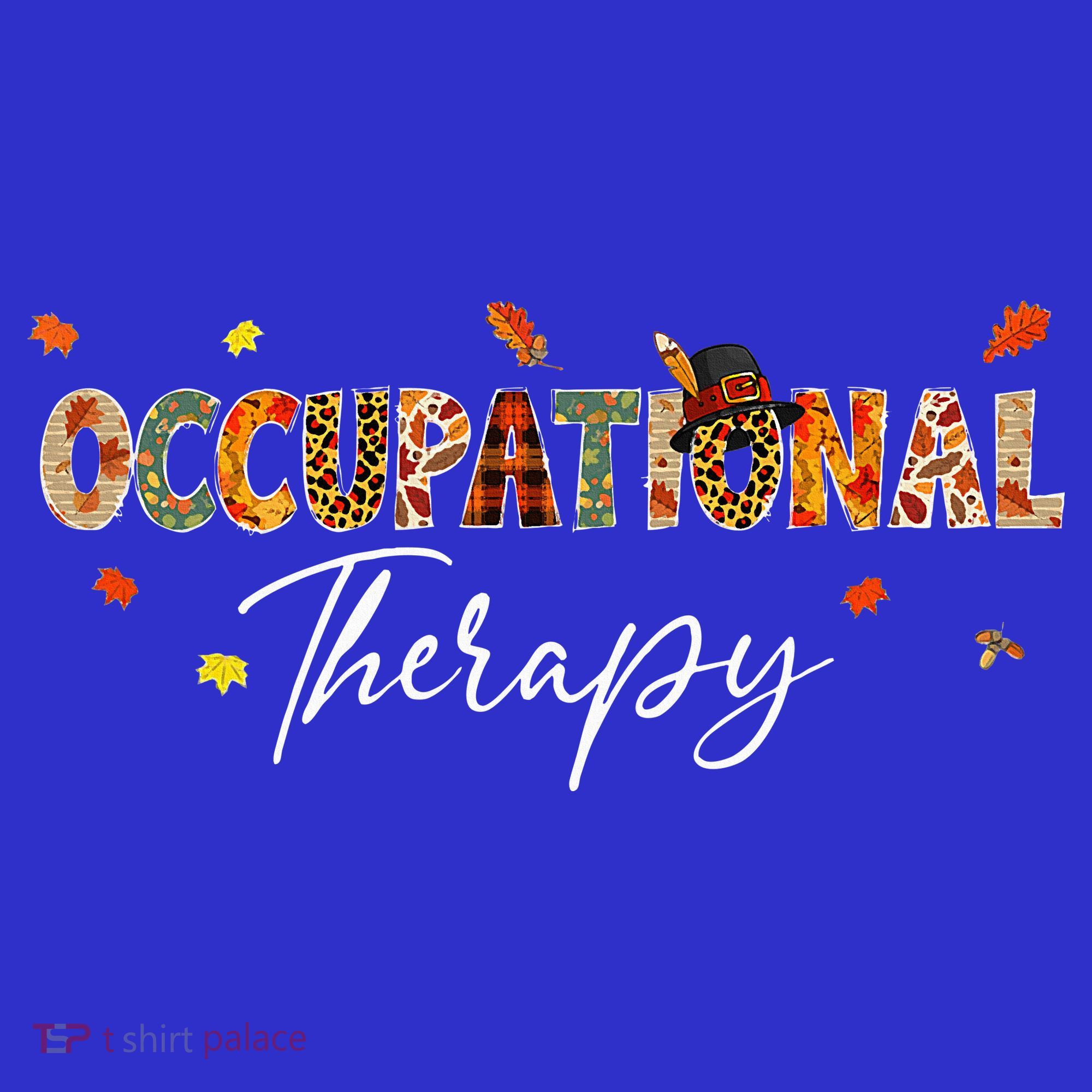 Funny Occupational Therapy Pumpkin Autumn Tree Fall Leaves Hoodie