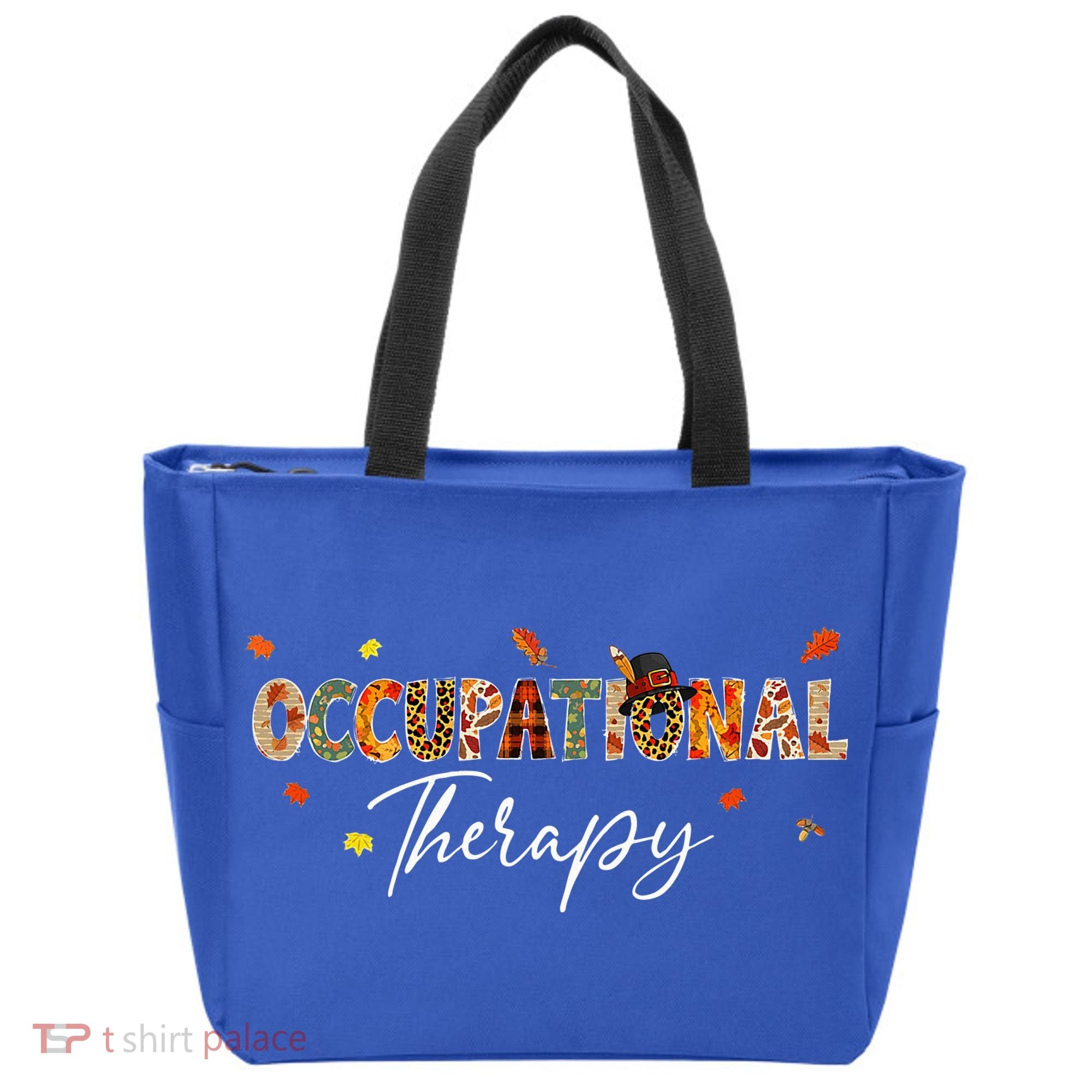 Funny Occupational Therapy Pumpkin Autumn Tree Fall Leaves Tote Bag
