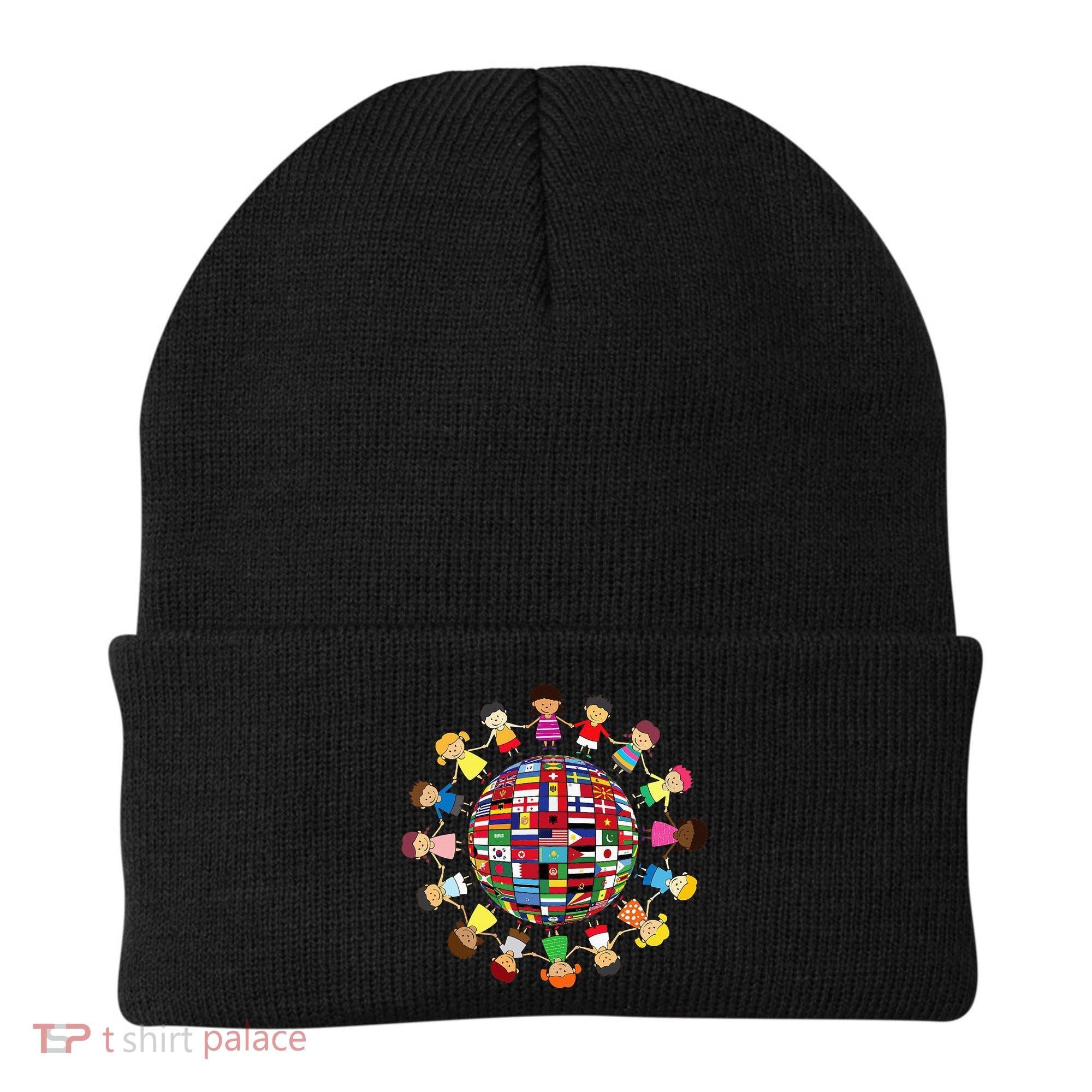 Flags Of The World Cultural Diversity Around The Globe Beanie