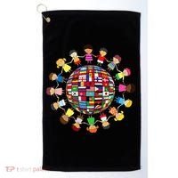 Flags Of The World Cultural Diversity Around The Globe Golf Towel thumb 0