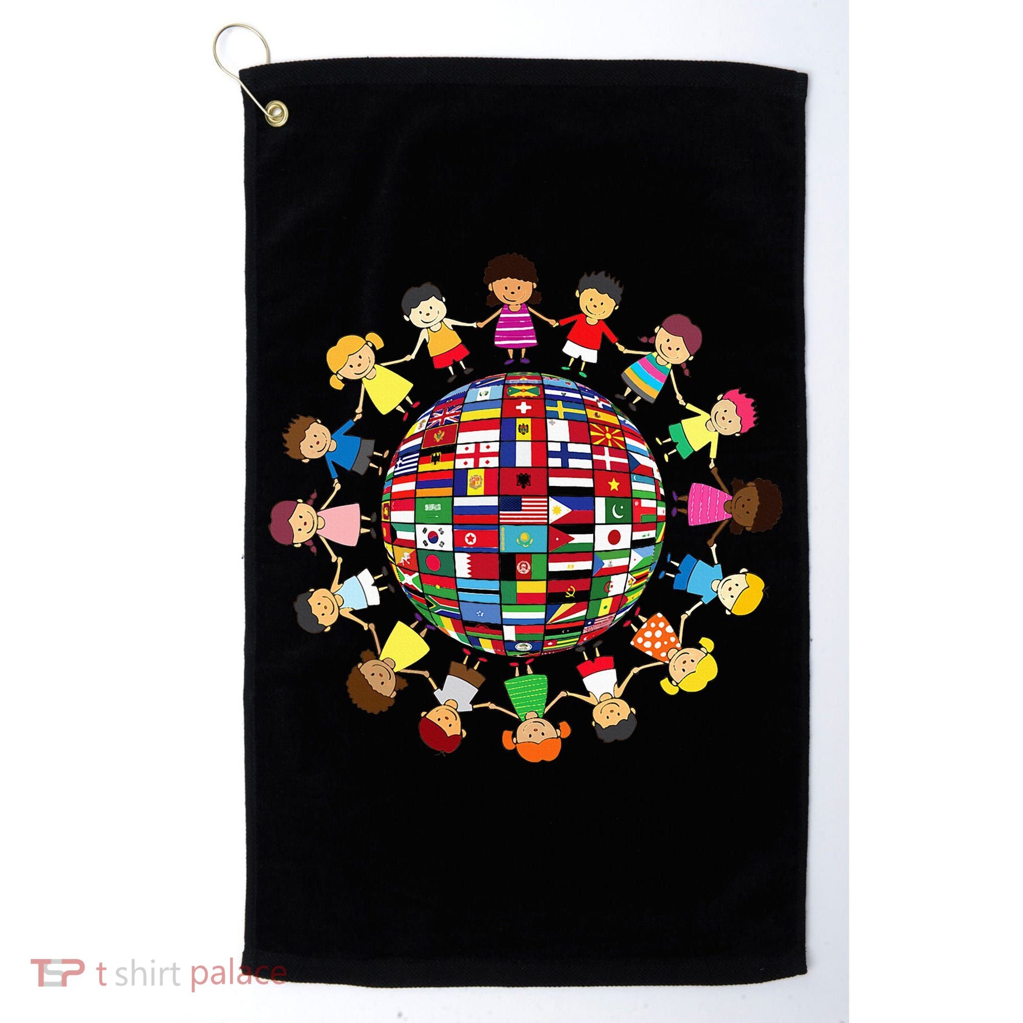 Flags Of The World Cultural Diversity Around The Globe Golf Towel