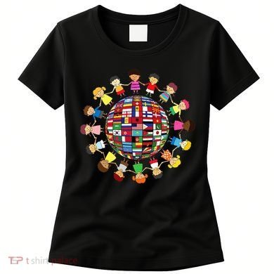Flags Of The World Cultural Diversity Around The Globe Women's T-Shirt