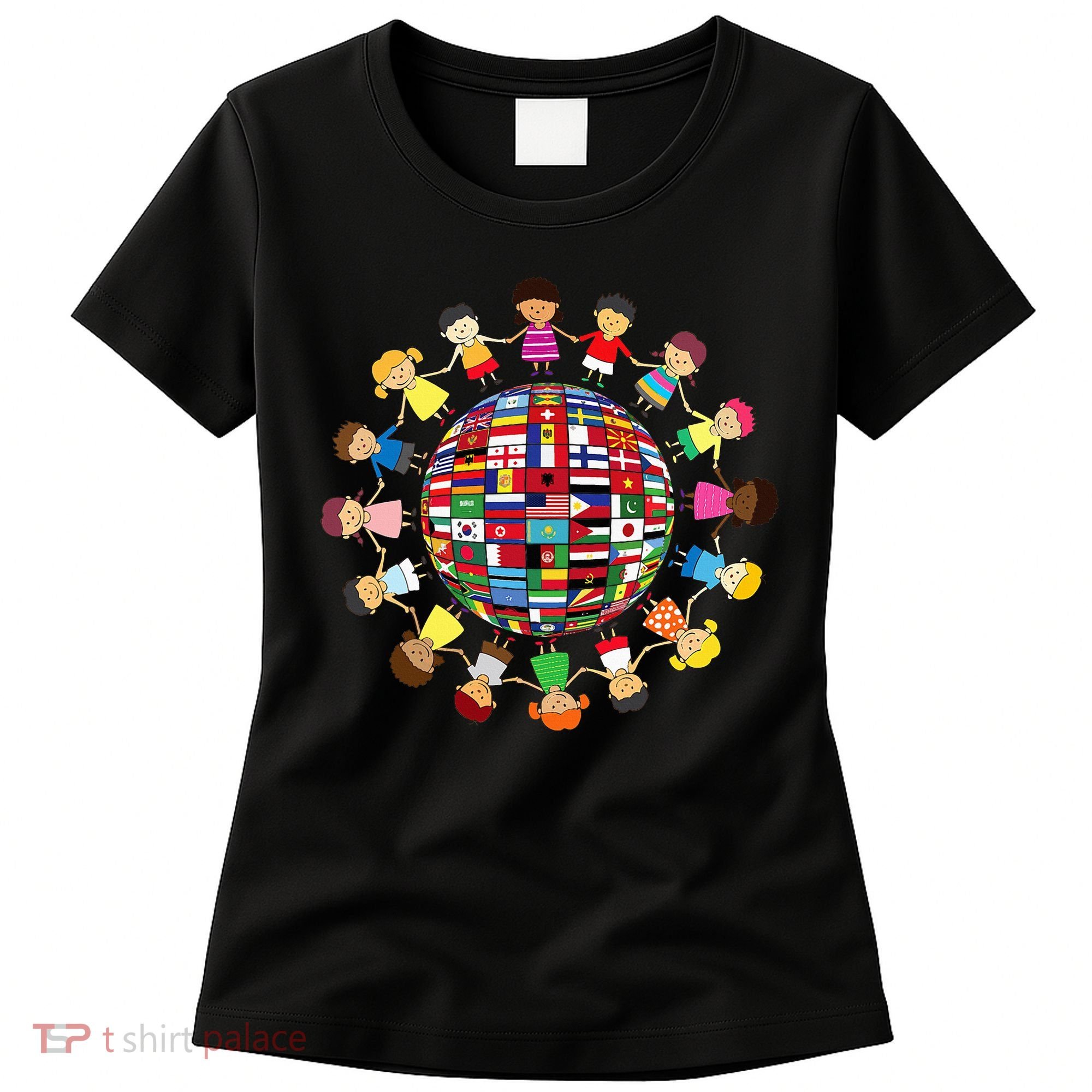 Flags Of The World Cultural Diversity Around The Globe Women's T-Shirt