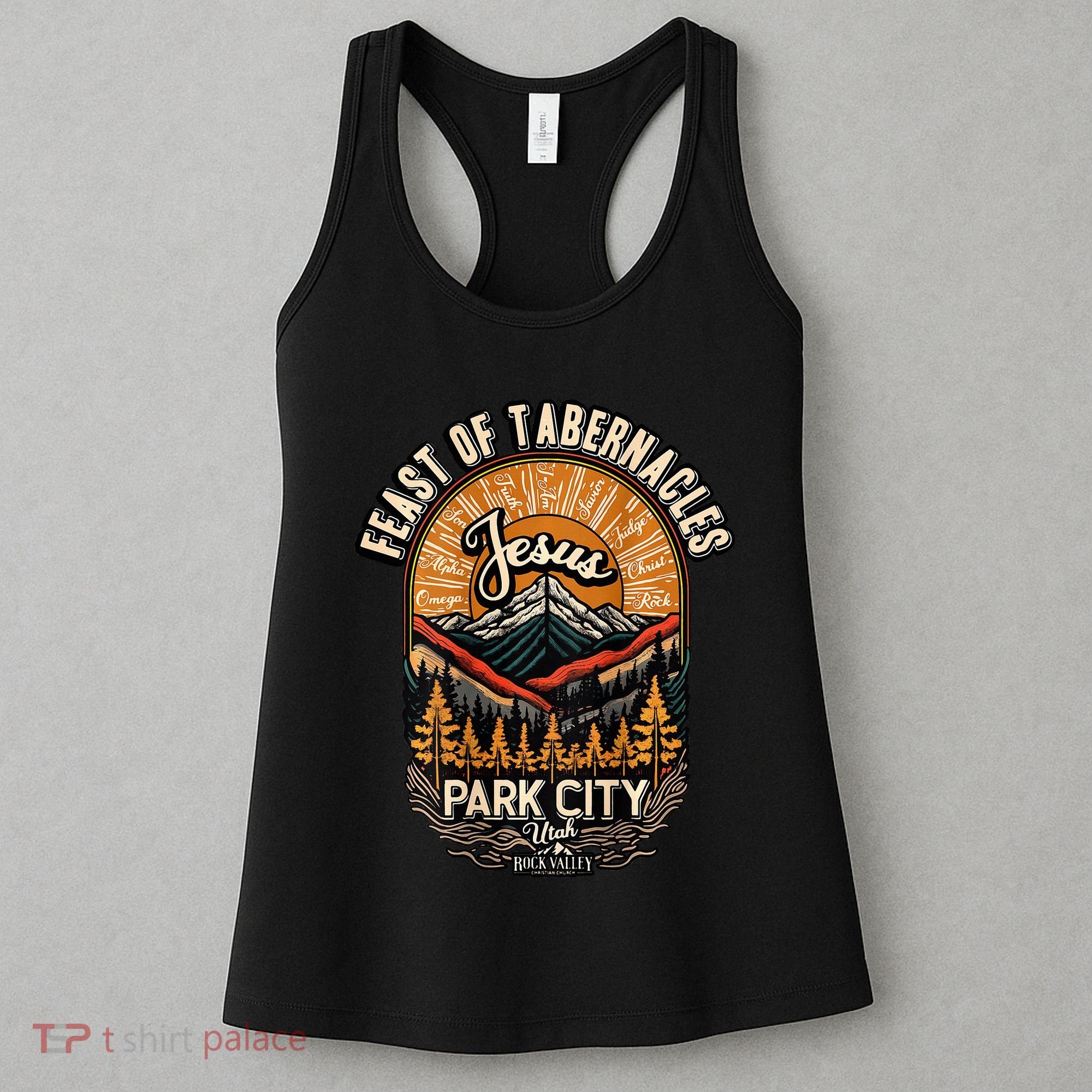 Feast Of Tabernacles Park City Utah Rock Valley Christian Women's Tank Top