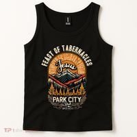 Feast Of Tabernacles Park City Utah Rock Valley Christian Tank Top thumb 2