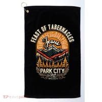 Feast Of Tabernacles Park City Utah Rock Valley Christian Golf Towel thumb 0