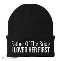 Father Of The Bride I Loved Her First Beanie thumb 0
