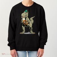 Funny Oktoberfest Tyrannosaurus Rex T Rex Dinosaur Women's Sweatshirt thumb 0