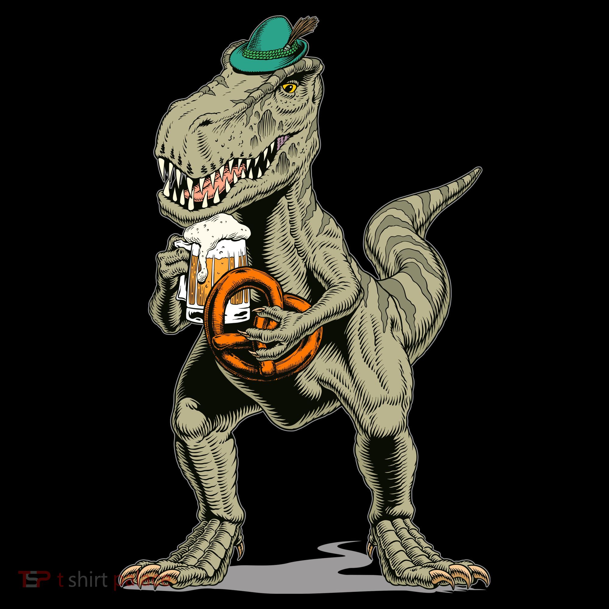 Funny Oktoberfest Tyrannosaurus Rex T Rex Dinosaur Coffee Mug