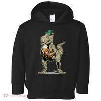 Funny Oktoberfest Tyrannosaurus Rex T Rex Dinosaur Toddler Hoodie thumb 0