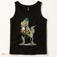 Funny Oktoberfest Tyrannosaurus Rex T Rex Dinosaur Tank Top thumb 2