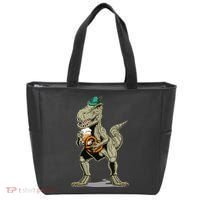 Funny Oktoberfest Tyrannosaurus Rex T Rex Dinosaur Tote Bag thumb 0