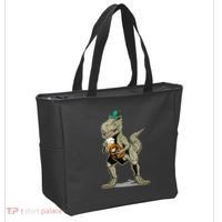 Funny Oktoberfest Tyrannosaurus Rex T Rex Dinosaur Tote Bag thumb 2