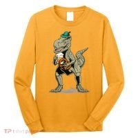 Funny Oktoberfest Tyrannosaurus Rex T Rex Dinosaur Long Sleeve Shirt thumb 0