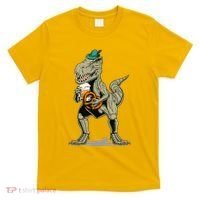 Funny Oktoberfest Tyrannosaurus Rex T Rex Dinosaur T-Shirt thumb 0
