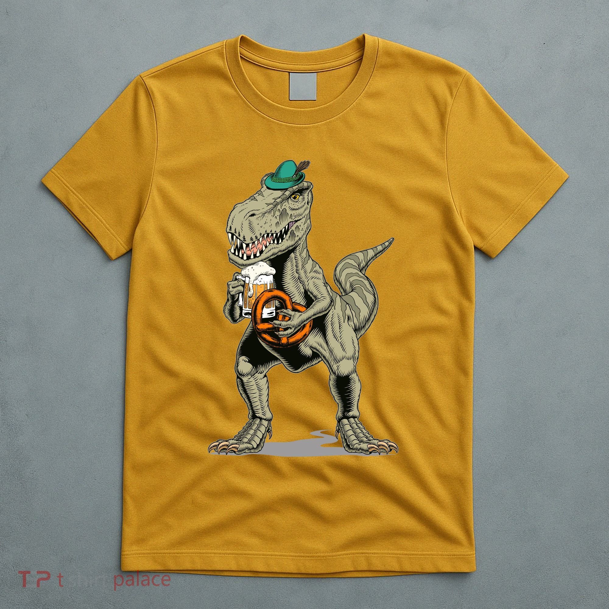 Funny Oktoberfest Tyrannosaurus Rex T Rex Dinosaur T-Shirt